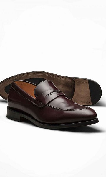 Burgundy Penny Loafer Maßschuhe