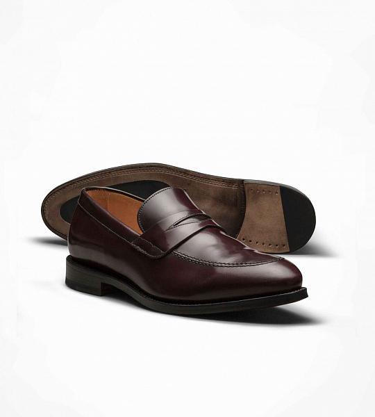 Burgundy Penny Loafer Maßschuhe