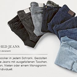 Jeans gewaschen nach Maß