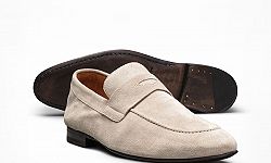 Penny loafer Velour nach Maß