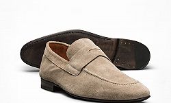 Penny Loafer Velour nach Maß
