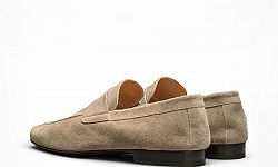 Penny Loafer Velour nach Maß