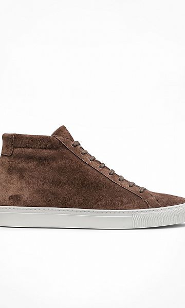 chocolate brown light suede