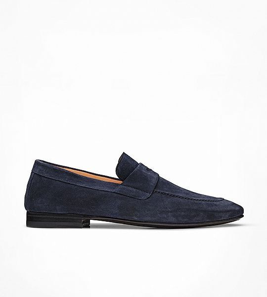 Penny loafer Maßschuhe velour